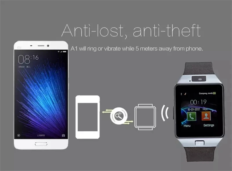  Умные часы DZ09 с сенсорным экраном для Android позиционирование SIM TF карты камерой bluetooth