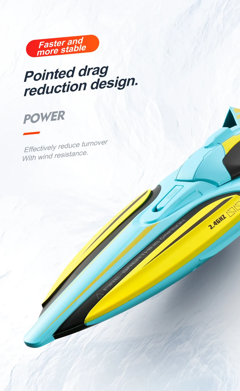 4D-S1 30km/h high speedboat wireless remote electric water monster yacht 100m dual motor anti-collision racing boat ship