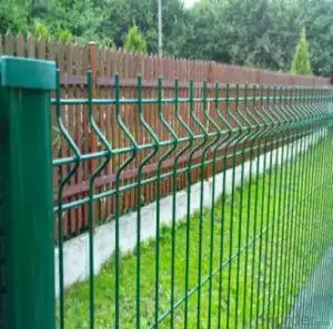 Home Outdoor Decorative 3D Curved Welded Wire Mesh Garden Fence For Fence Panel