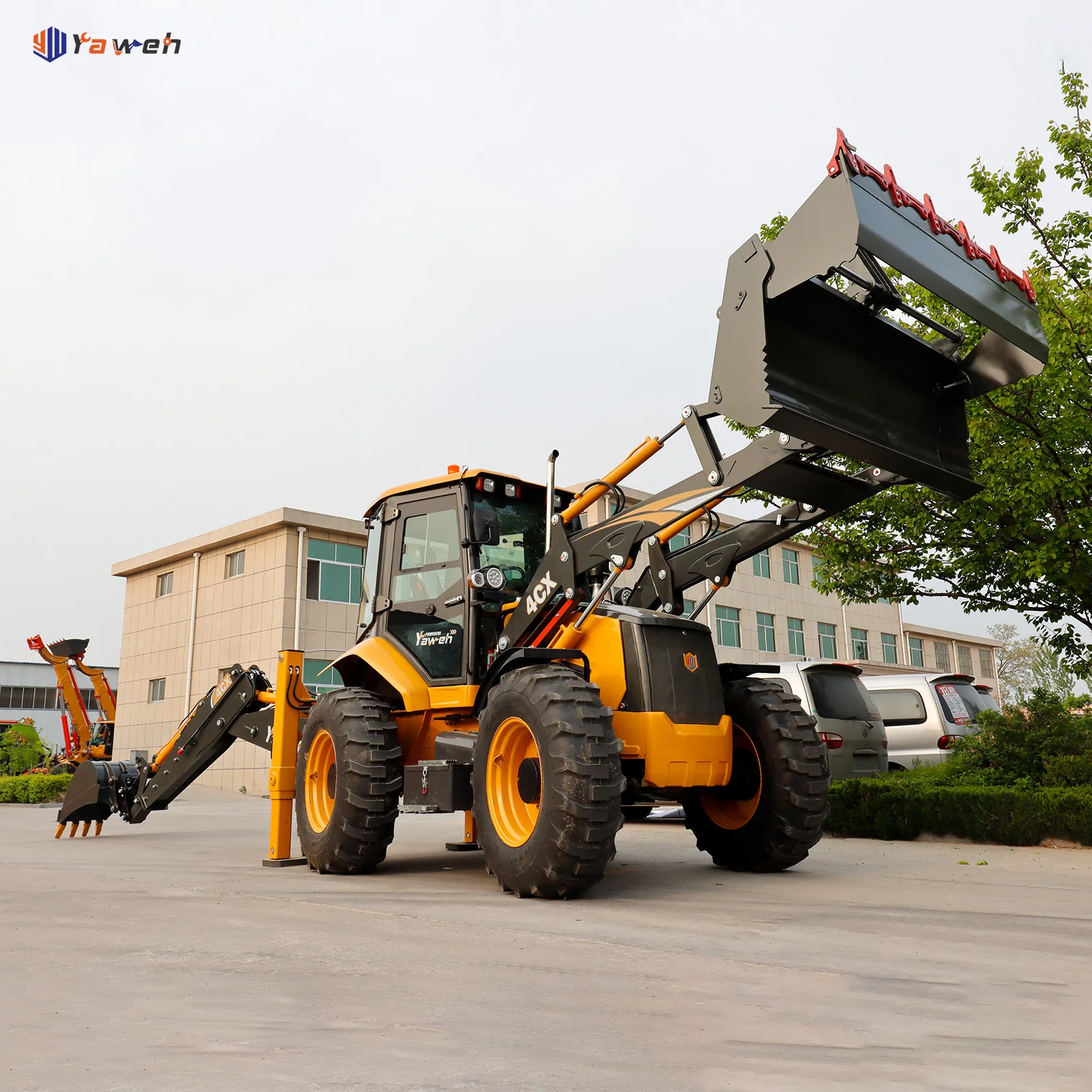 Yaweh JL4CX Affordable Low Pricing 420e 420f Backhoe Loader CATERPILLAR Backhoes 420 Tractor Backhoe Loader Wheel Loader Yuchai
