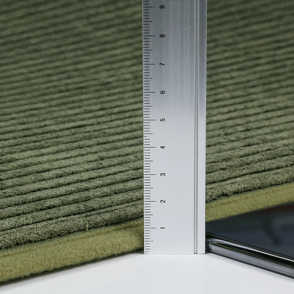 Corduroy floor mat striped sponge living room floor mat customizable luxury carpet microfiber memory foam bath mat