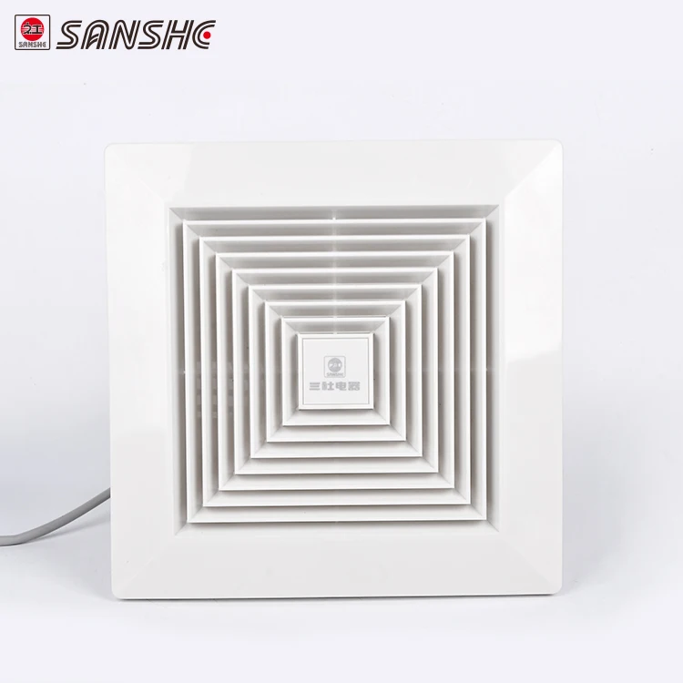 High quality household plastic grill portable ceiling tubular silent exhaust fan