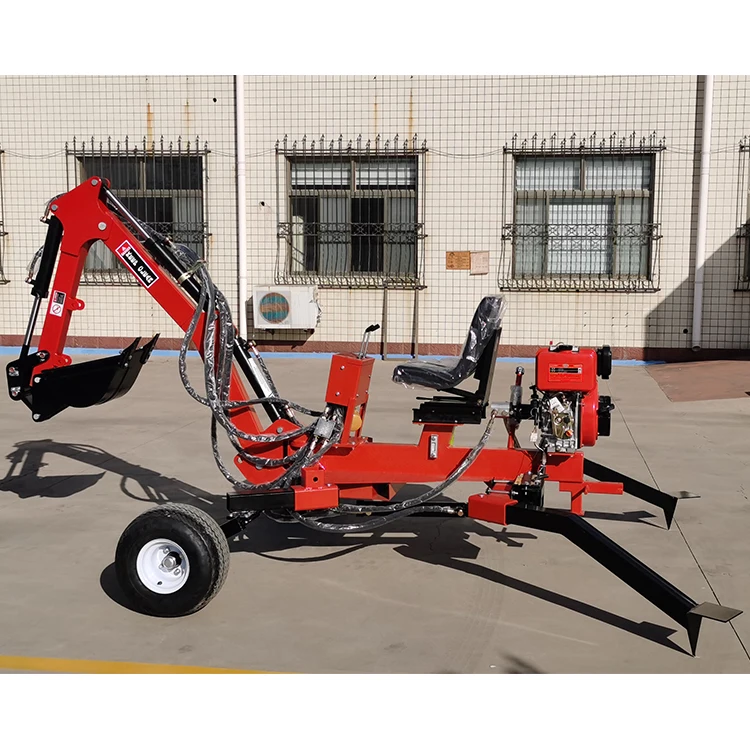 ATV or UTV Mini Backhoe Digger 9ph Trunk Towable Convenient Operation Backhoe Loader Price For Sale