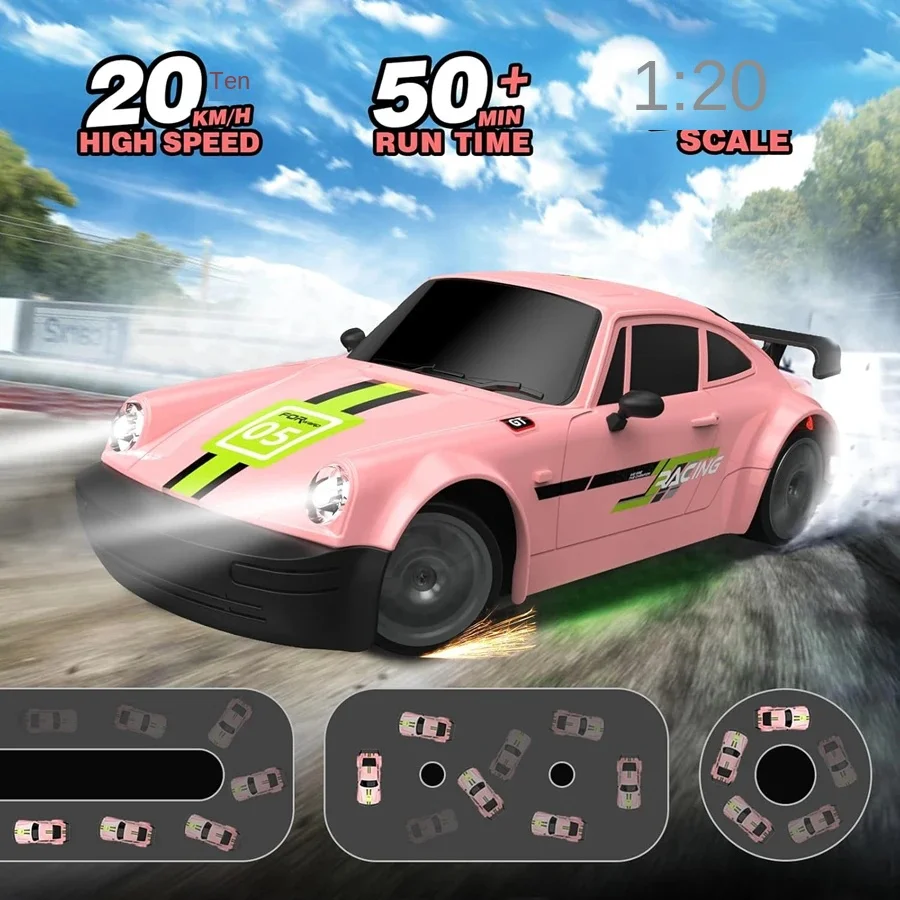1/20 Turb Porsches Racing 4x4 Remote Control Car 4D Super RC Drift Cars High-Speed Radio Vehicle Model carros de control remoto