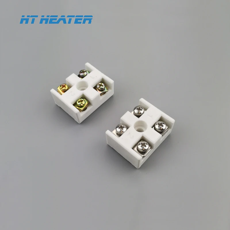 Hongtai 5A 10A 20A 25A 35A 50A Talc porcelain High frequency long short 2 3 5 6 8 poles ceramic terminal block