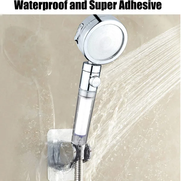 NZMAN Best Strong Adhesive and Waterproof Shower Head Holder, Adjustable Handheld Shower Holder Wall Mount Shower Bracket SB001