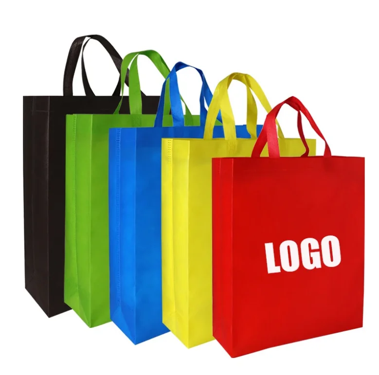 Customizable Eco-Friendly Non-Woven Shoulder Tote Bag Reusable Folding Shopping Bags Daily Use Outdoor Promotions Supermarket