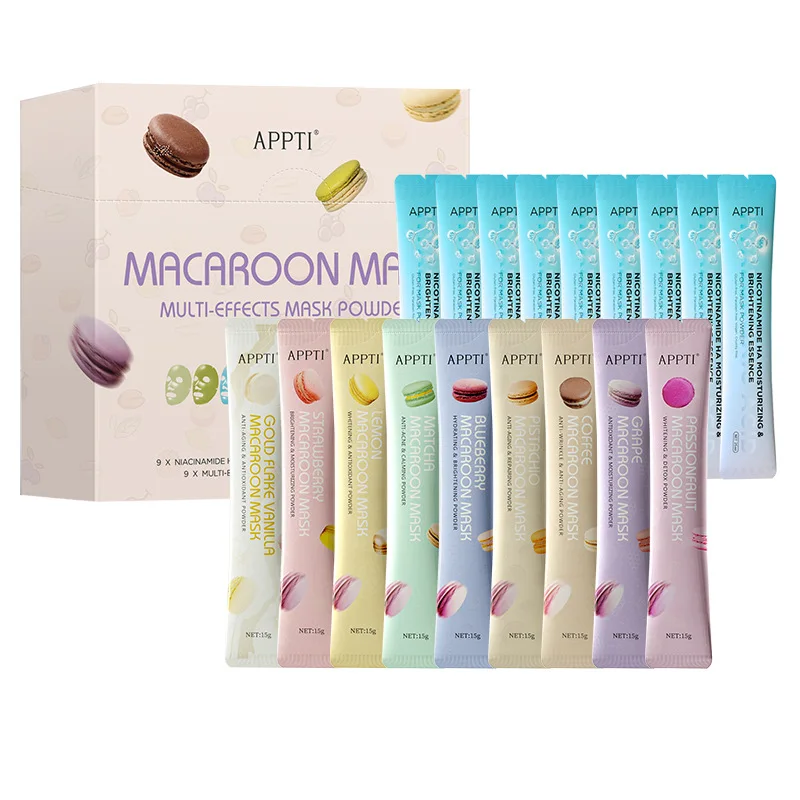 Custom Logo Hydrogel Mask Collagen Rose Hyaluronic Acid Soft Masks Powder Anti Aging Wrinkle Peel Rubber Face Serum Mask