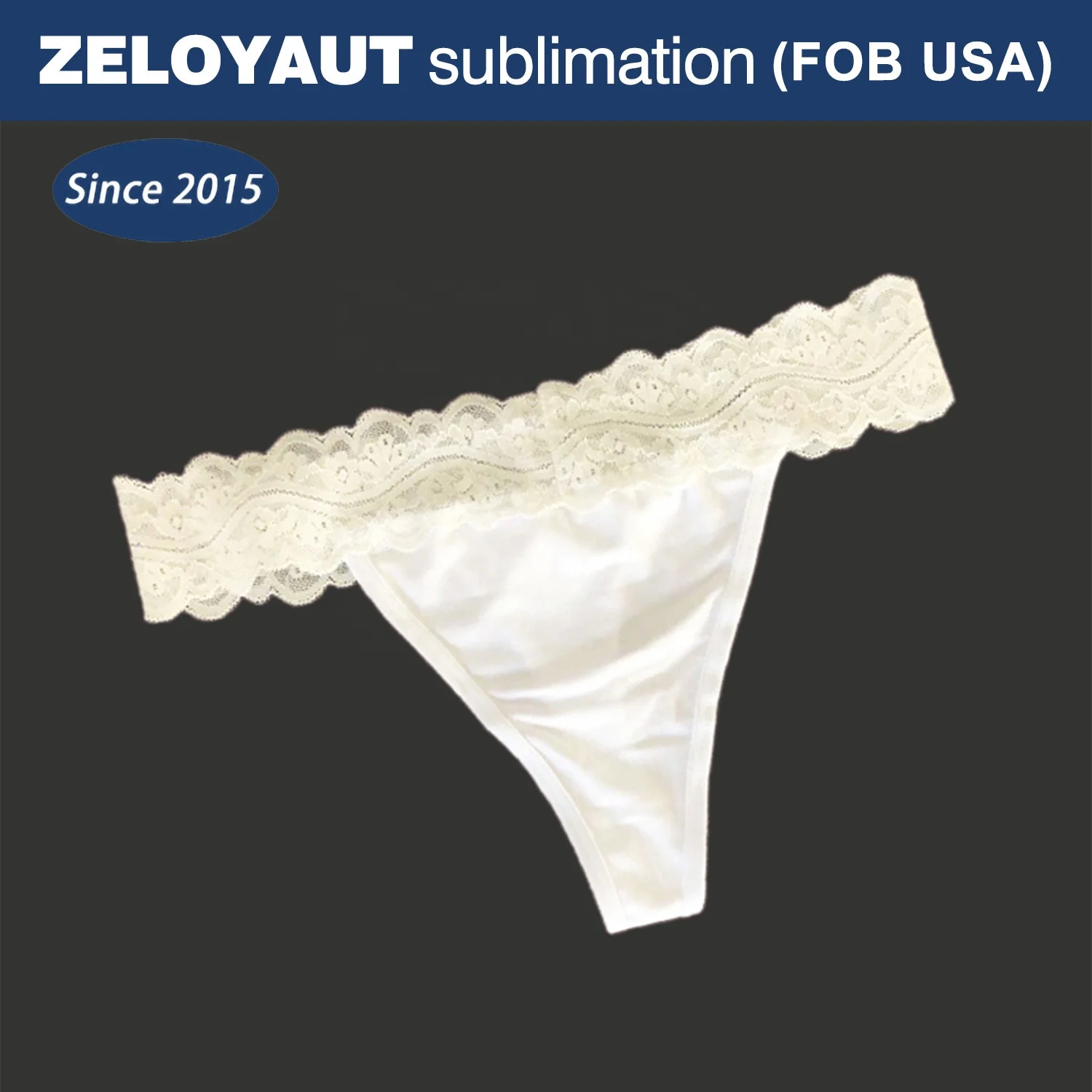 Wholesale Sublimation blank lace panties for women sublimation underwear DIY personalized design sexy female underpants for girl