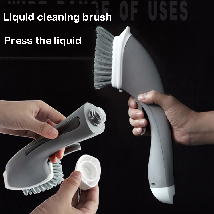 Cleaning Dishes Scrub Brush Sink Bathroom Brushes kitchen cleaning brush with detergent nozzle