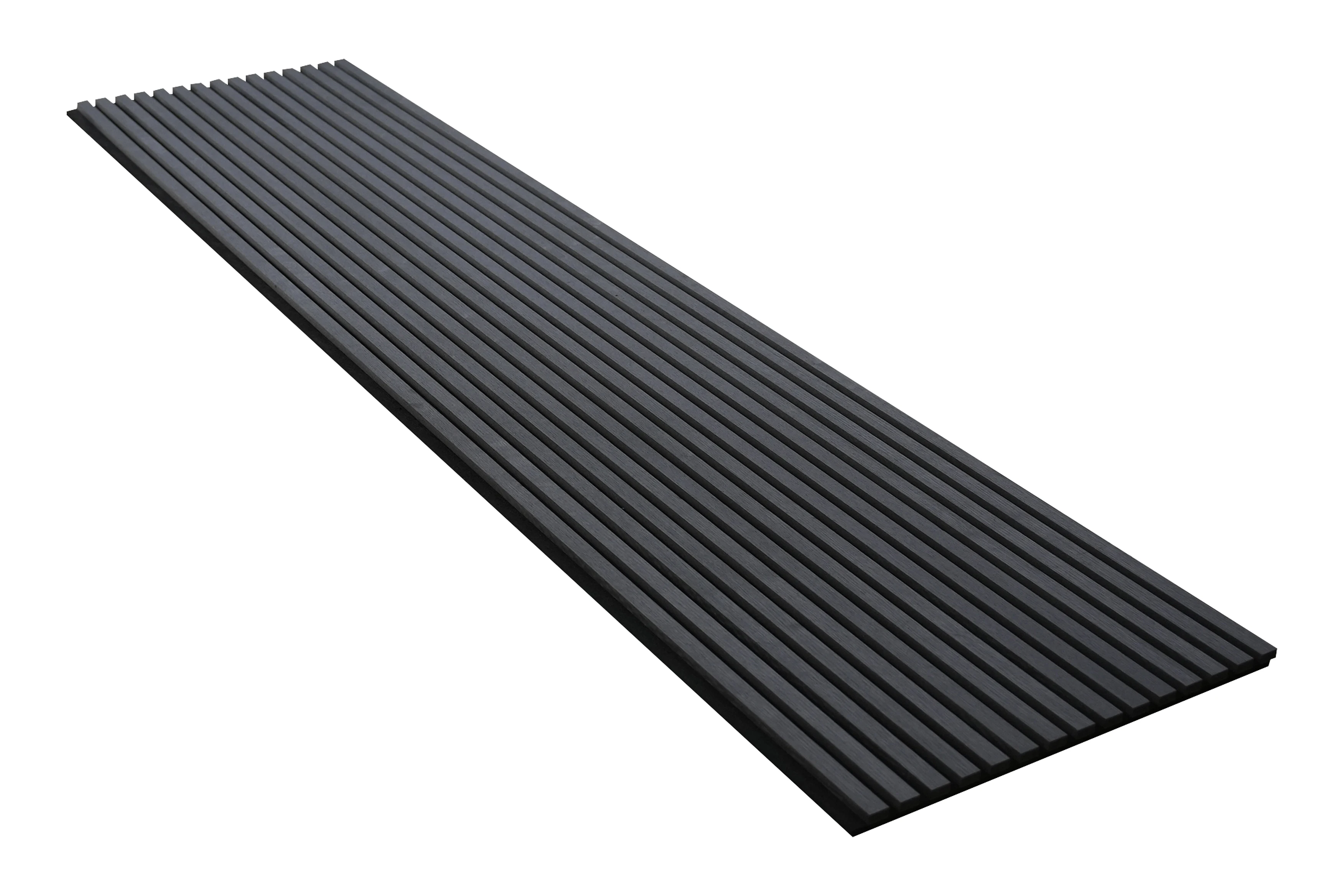 MDF wooden slat panels with PET base panel sound proof