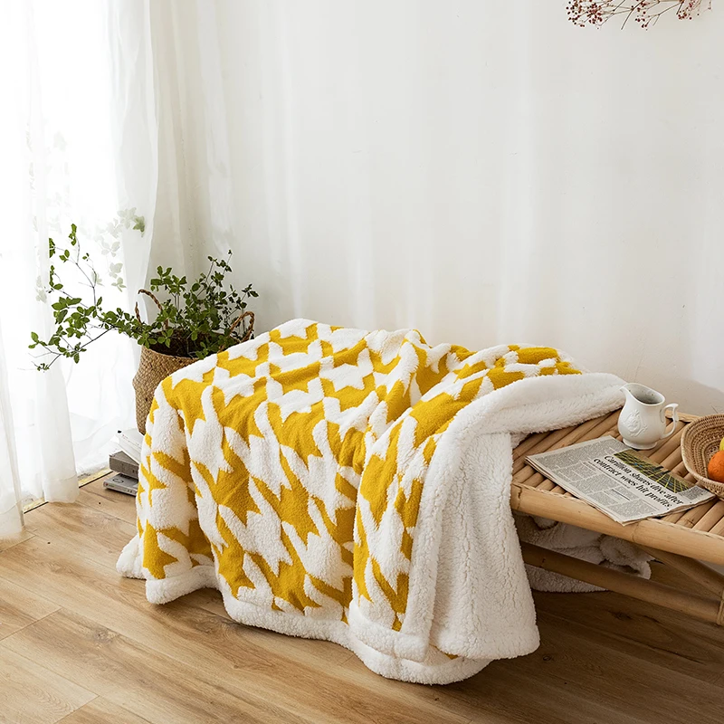 100% полиэстер, оптовая продажа, жаккардовая односторонняя фланелевая многофункциональная ткань для домашнего одеяла