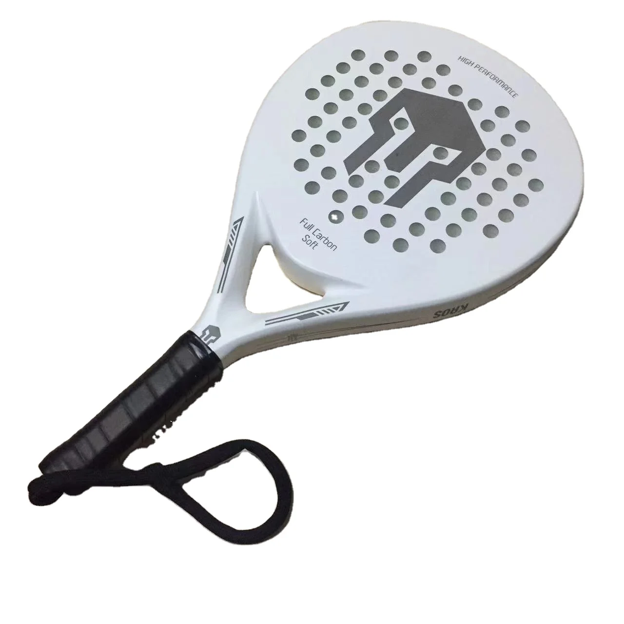 UNIKER White Beach Paddle Tennis Racket Carbon Fiber Power Lite Pop Tennis Paddle Paddleball Racquets