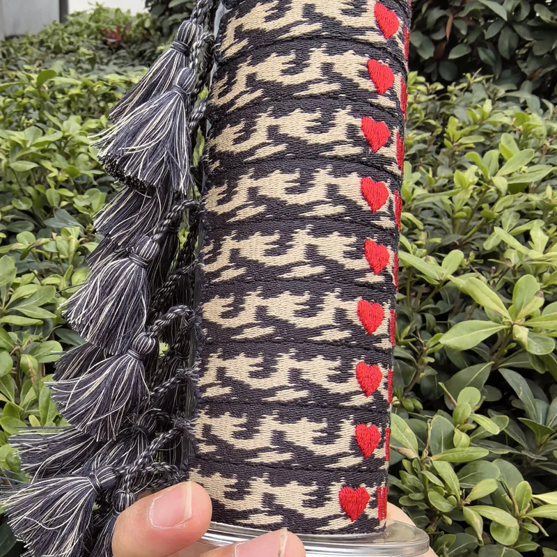 WIFE WIFEY Bride Tribe Team Wedding Supplies Wedding Heart Embroidery Logo textile Letters Charm Woven Fabric Bracelet