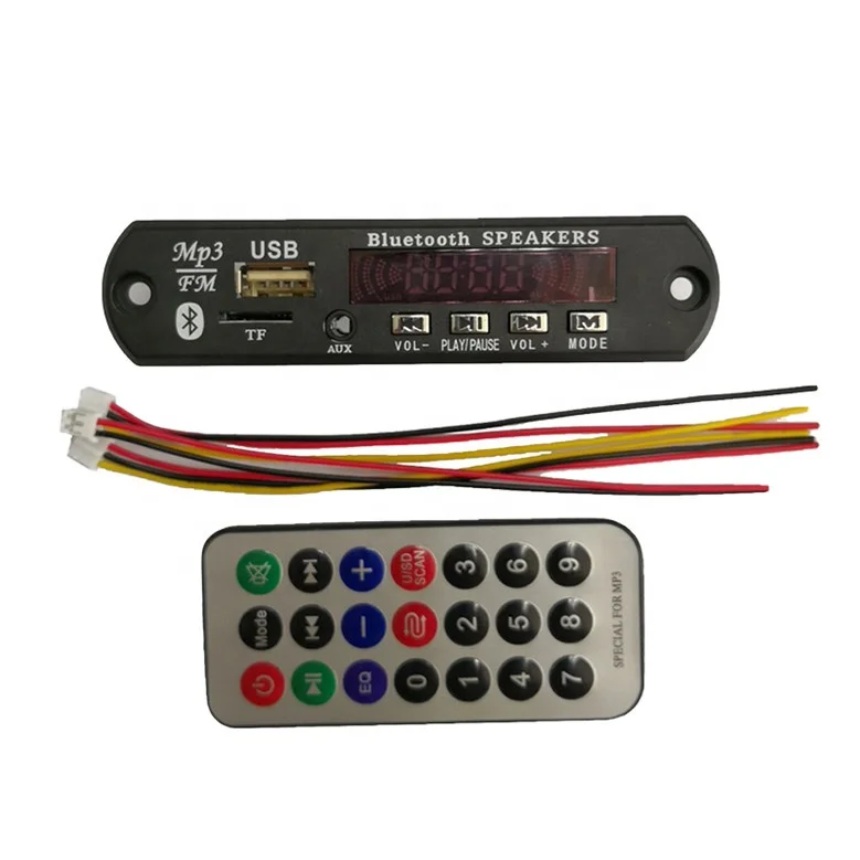  Оптовая продажа DC 5V MP3 SD USB аудио плеер радио декодер плата 747D WAV модуль Bluetooth