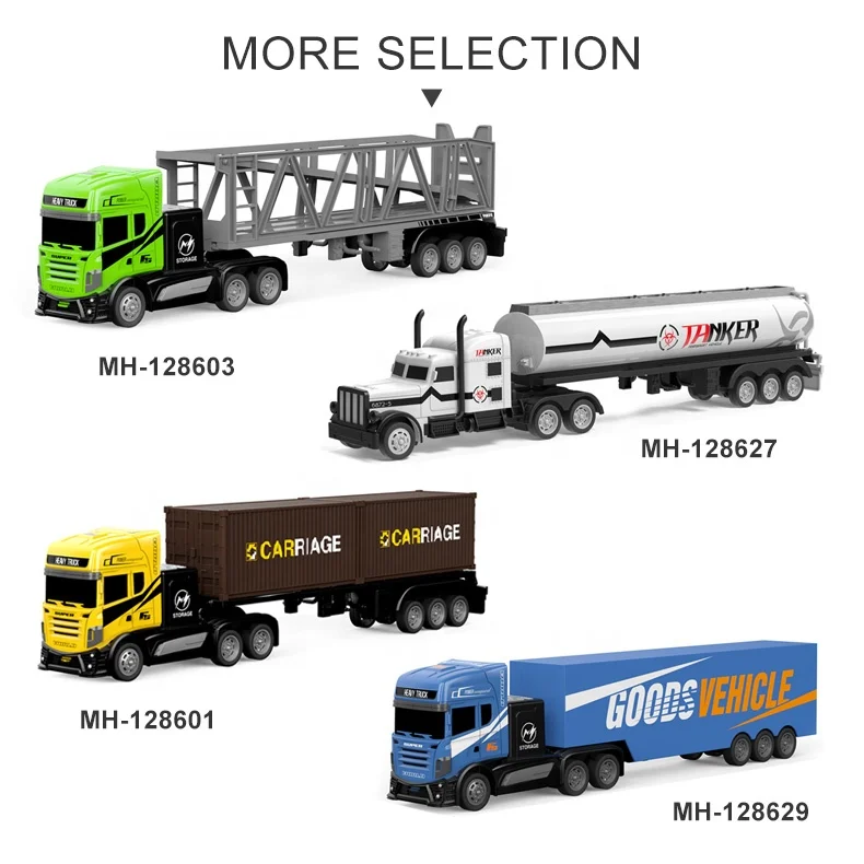 Remote control truck trailer transport vehicle toy 1:16 rc car container trailer toy