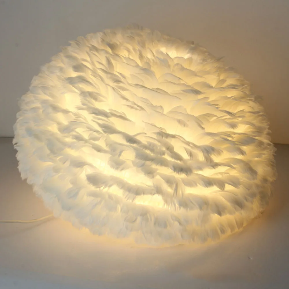 
feather lamp feather stand light light feather piece 