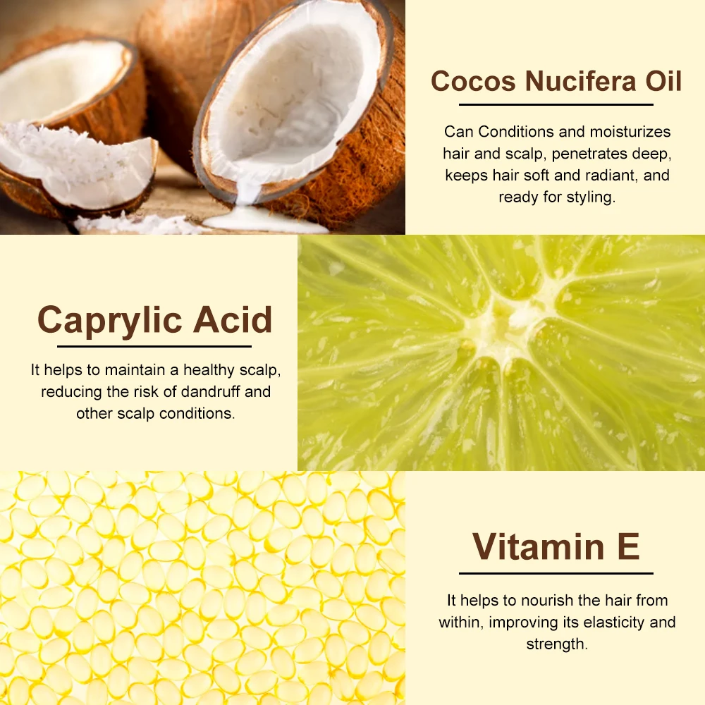 Best Selling Product Smooth Hair Scales Coconut Hair Oil for Hair Growth