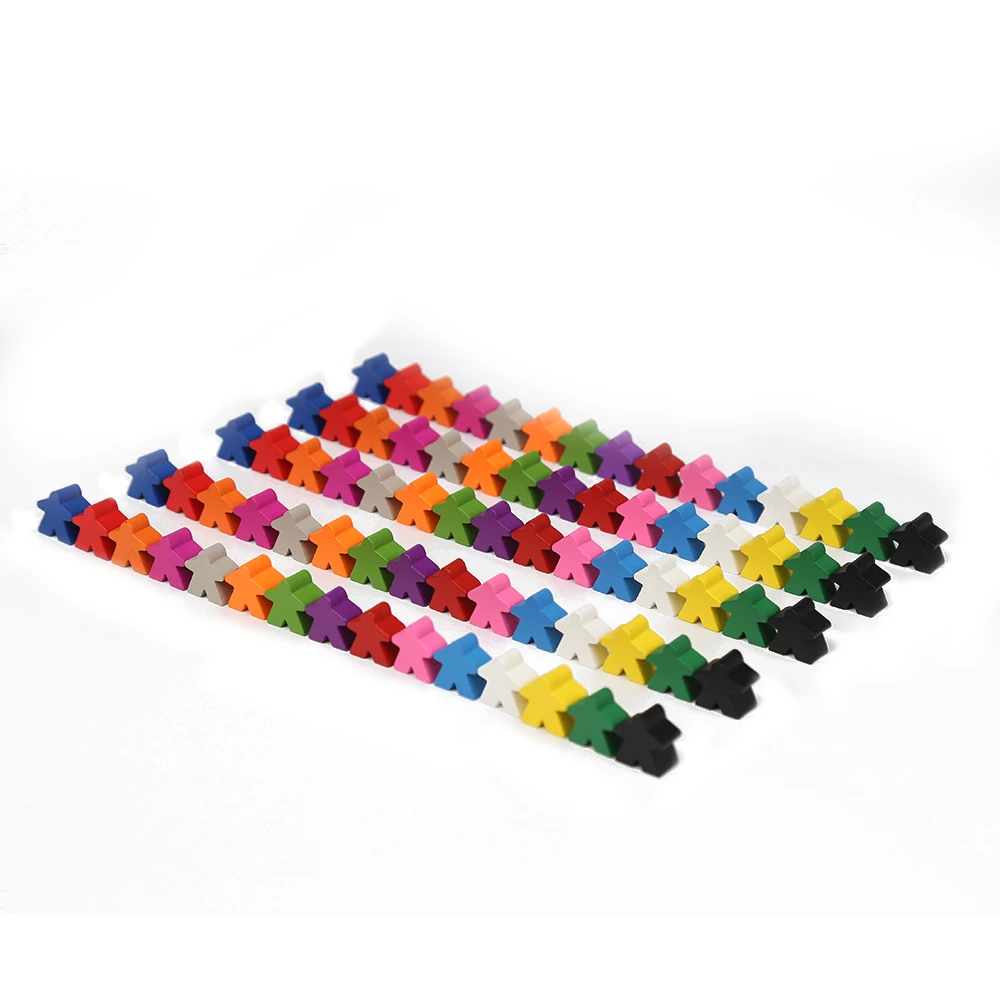 China suppliers high quality meeples for board game mini wooden meeple token meeple