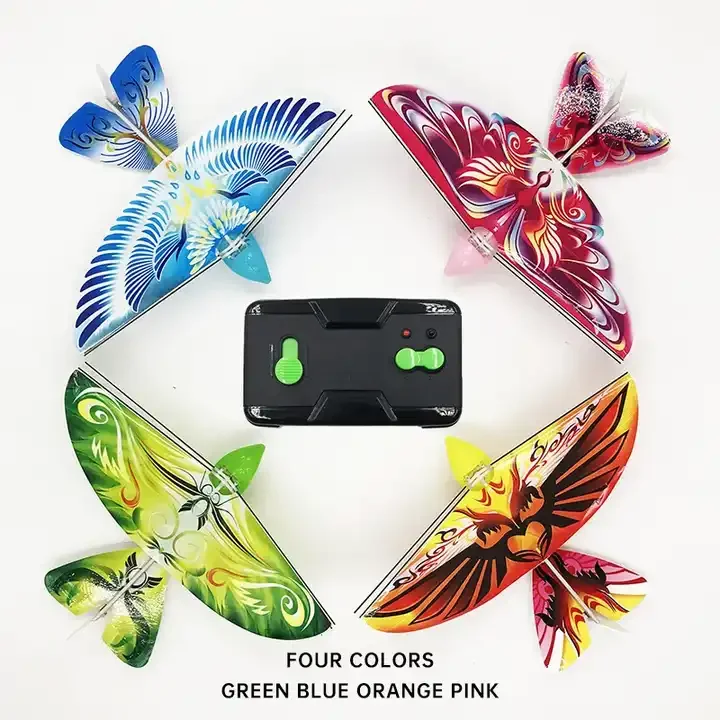 RC E-Bird 2.4G 2CH Remote Control Toy Flying Bird Factory Wing Indoor RC Airplane RC E-Bird Toys
