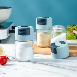 2022 Design 100ml Capacity 0.5g Limit Quantitative Push-type Salt Shaker Sealed Moisture-proof Seasoning Bottle For Household