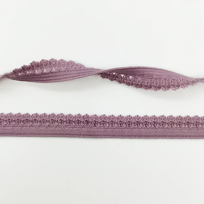 Wholesale Picot Edge Elastic Lingerie 10 mm Edging Lace High Elasticity Underwear Webbing Band 3/8 Decor Scallop Tape