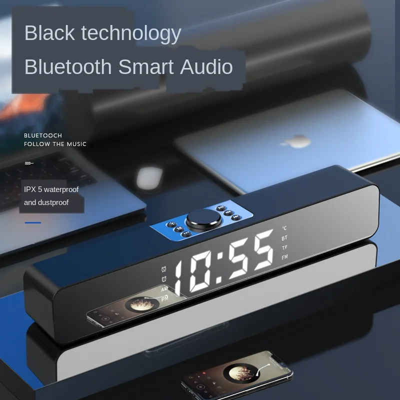 
Computer desktop speaker subwoofer home alarm clock bluetooth speaker 2020 speaker megaphone rechargeable 