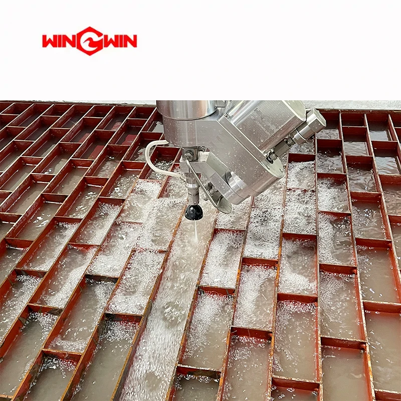 High-Pressure AC5-Axis 2515 Aqua Jet Cutting Hard Stone Abrasive Waterjet Machining Systems