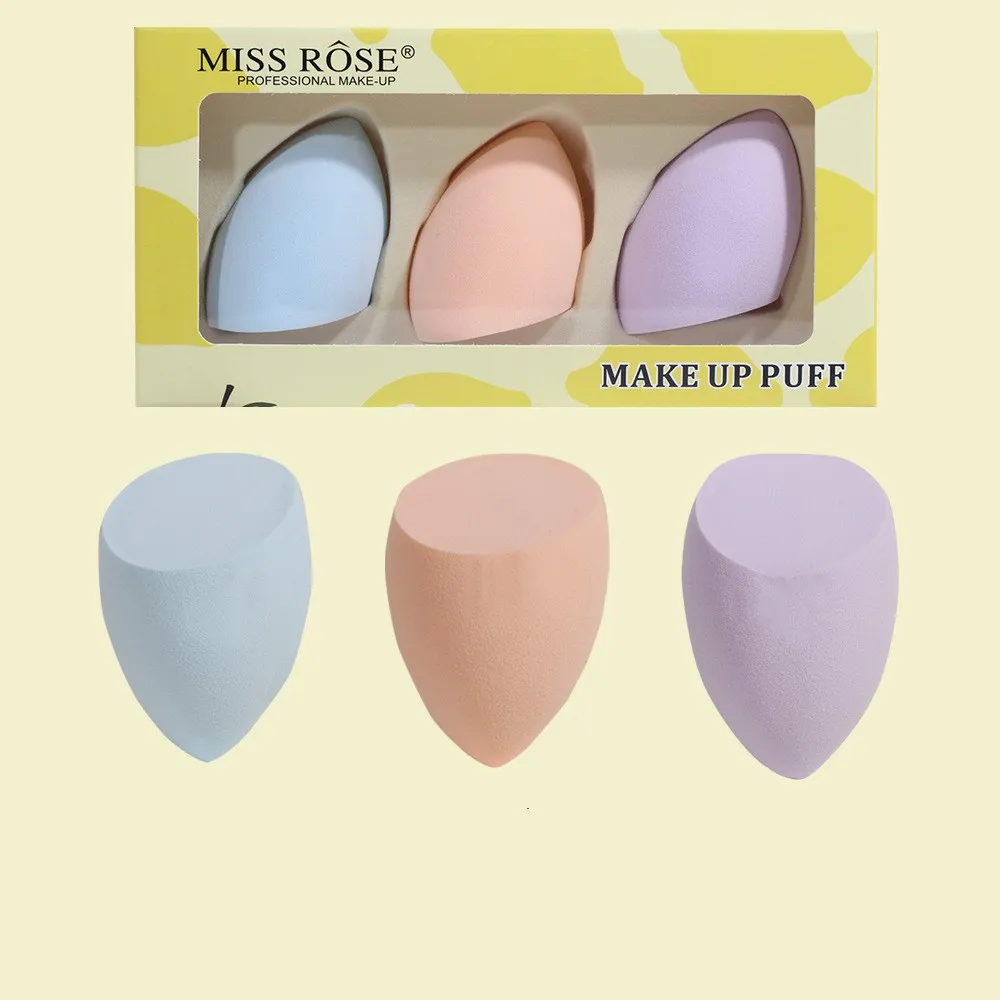 miss rose Facial makeup water drops dry and wet dual-use beauty egg portable clothing cleaning powder puff sponge makeup egg