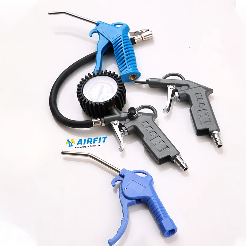 AIRFIT pneumatic tool plastic air blow duster gun with long/short nozzle