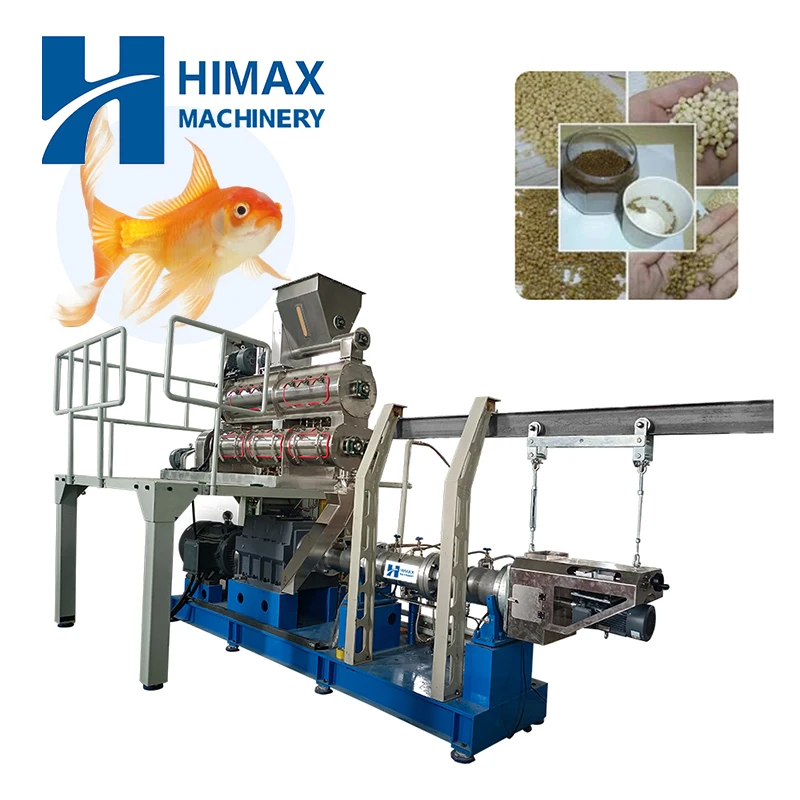 Stainless Steel Floating Fish Feed Pellet Making Machine Price Floating Fish Pet Food Feed Production Line Machinery hot sale