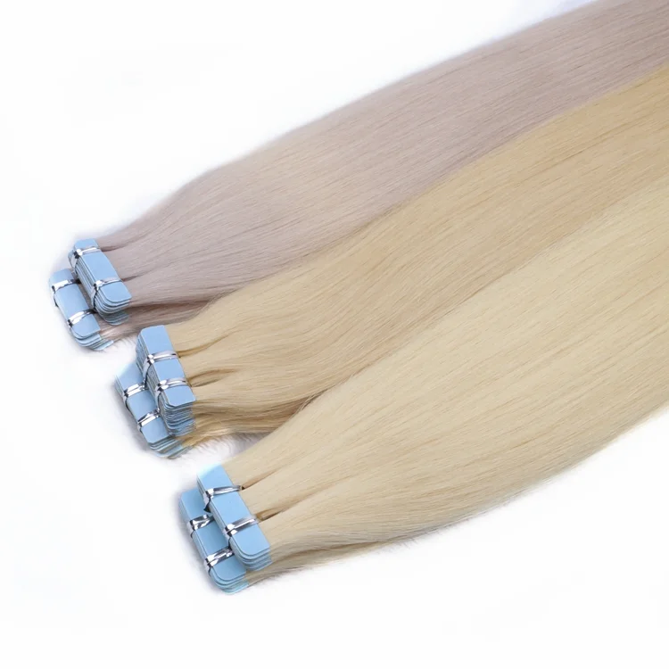 Tape-In Human Hair Extension Remy Peruvian Human Hair Skin Weft