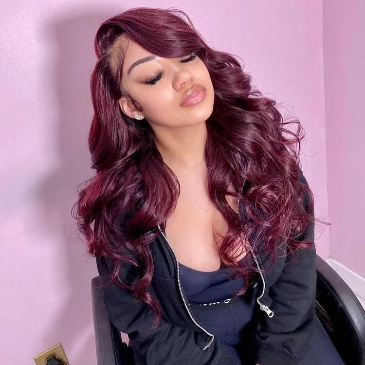 Ombre Brown Hair Wig Long Human Hair Wigs 613 Highlight Color Body Wave Transparent Remy Lace Front Wigs Virgin 150 Density