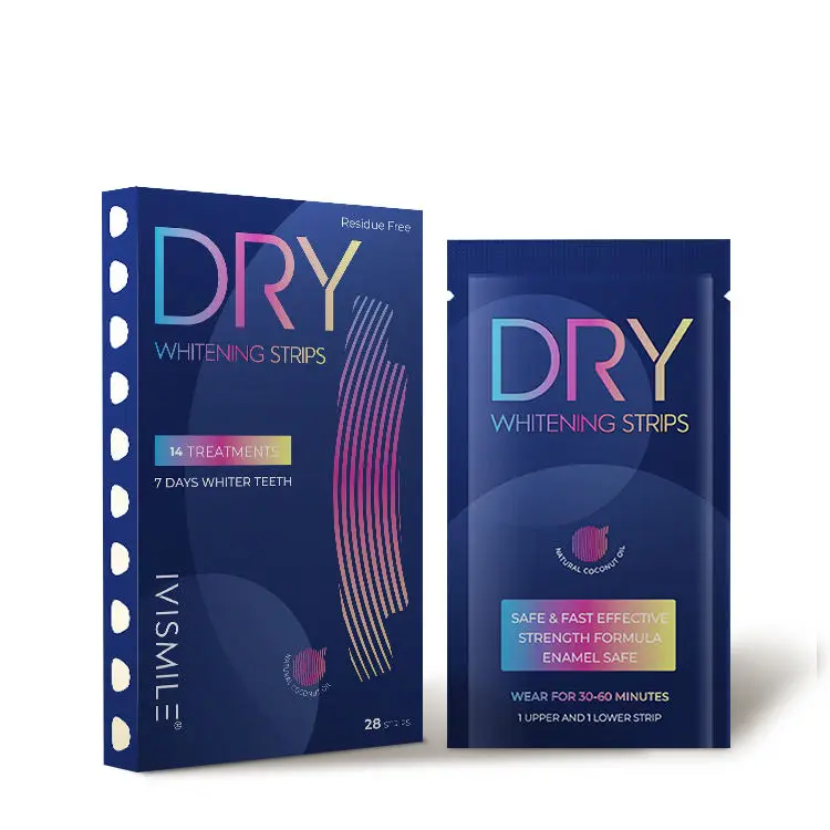 IVISMILE Non Toxic Private Label Teeth Whitening Strips Whitening Strips For Teeth Custom
