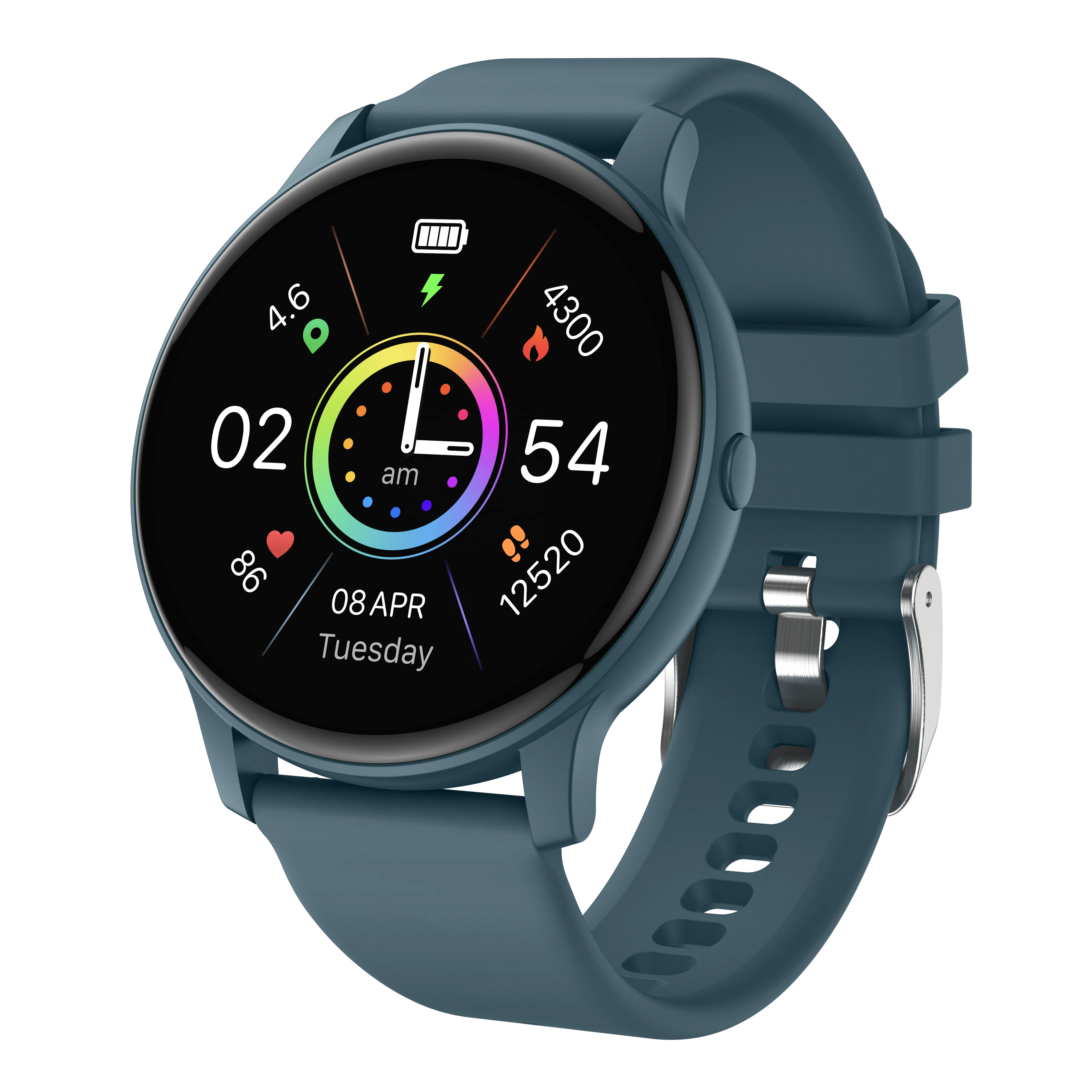 Sports Smart Watch Bracelet for Fitness Tracker Health Watch Band with Heart Rate Blood Pressure Oxy Game Play Music Smart Watch