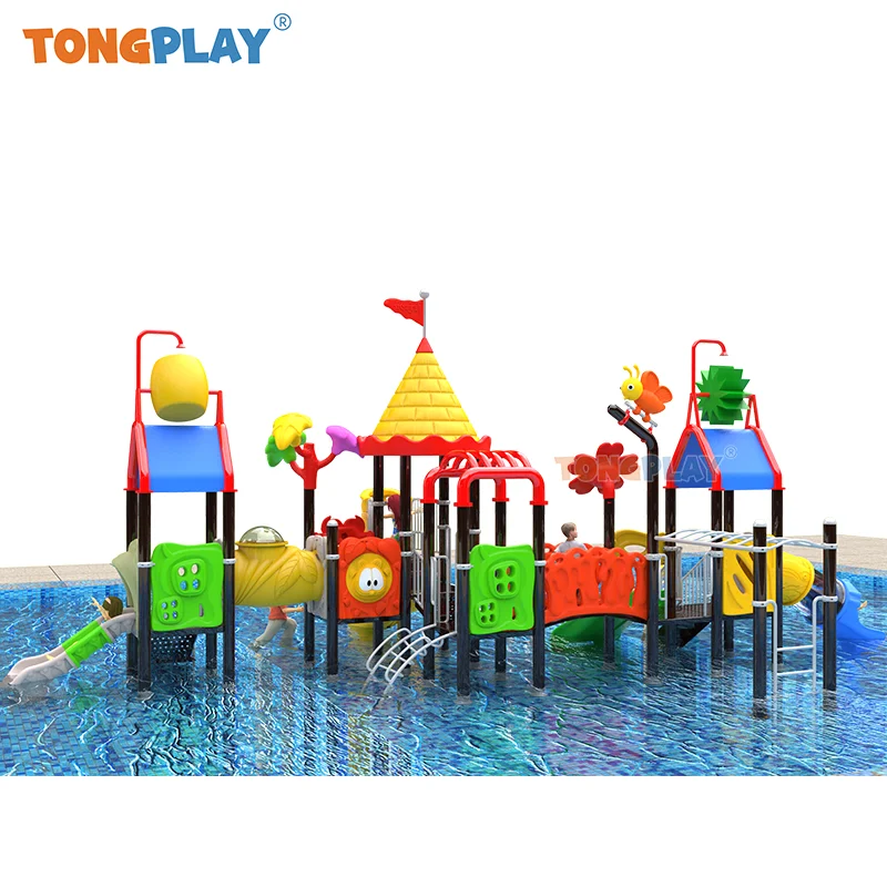 Water World Outdoor Playground Amusement Park Swimming Pool Water Park Large Plastic Water Slide For Children
