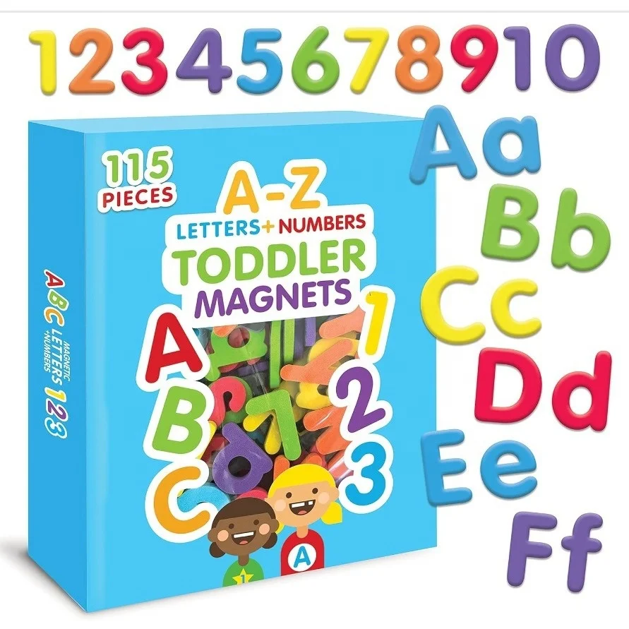 115 Magnetic Letters Numbers Alphabet Learning Magnets Number Magnet For Fridge Foam Letter Magnets ABC toy for Kids