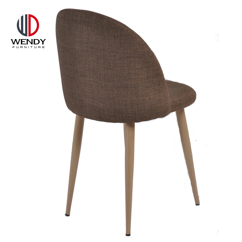 sillas plasticas popular design dark grey color fabric dining room chair