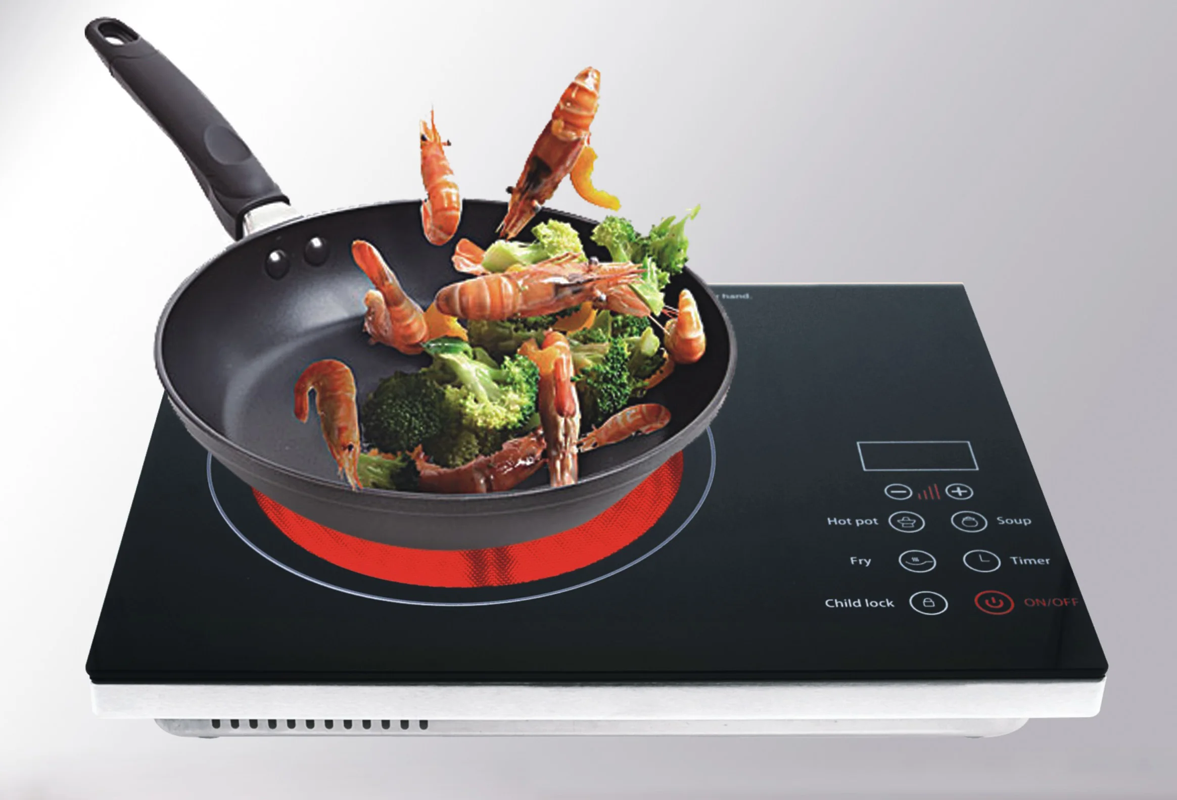 Touch sensor and digital control electric infrared ceramic induction hob cooker cooktop hot plate burner for home cooking use