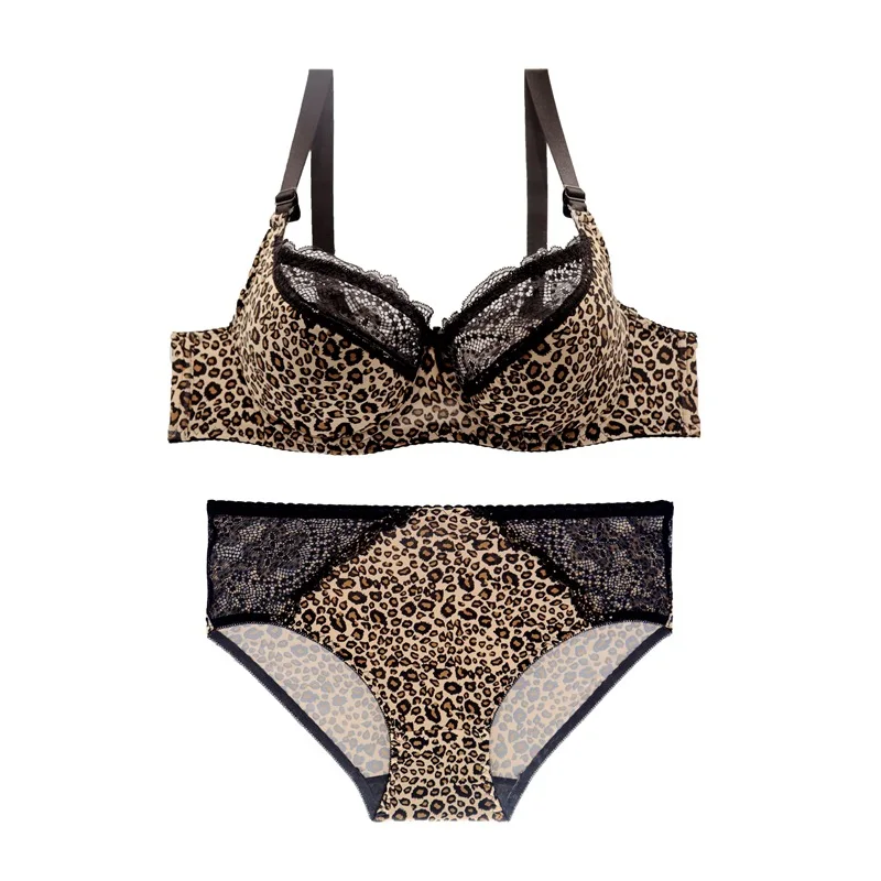 Hot Selling Underwire Push Up Lace Plus Size Bra Panty Sets For Fat Women