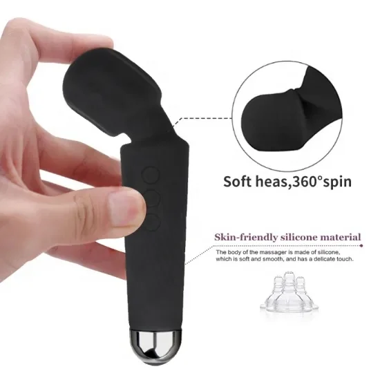 Vibrator Wand Female Adult Sex Toys  Wand Massager Clit Stimulator Sex Toy with 8 Speeds of Pleasure & 20 Patterns
