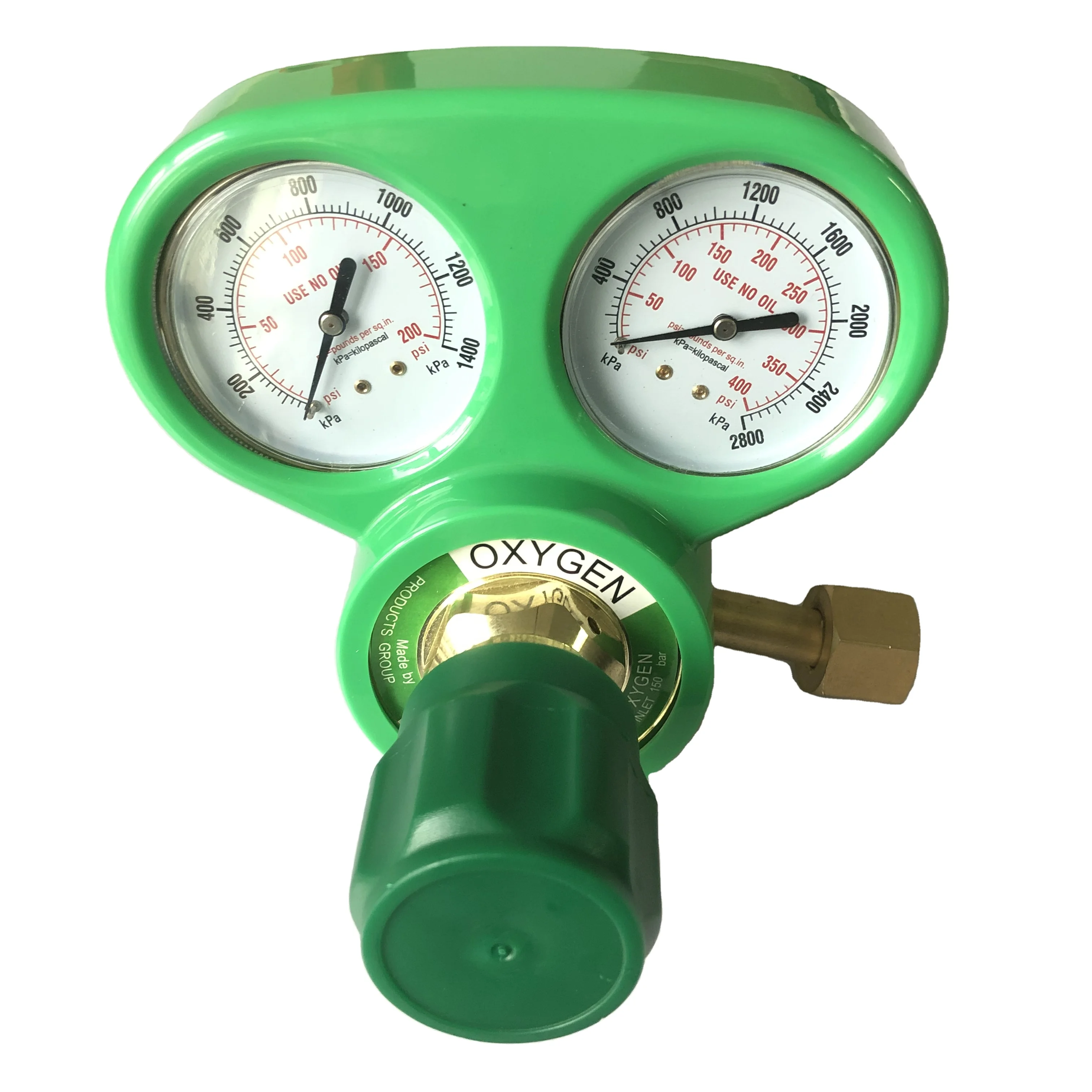 Heavy duty oxygen acetylene regulator welding regulator with plastic cover for USA market