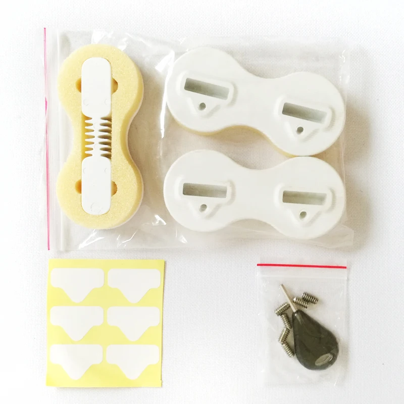 Good Sale Plastic Double Tab Fusion Surf Fin Box Nylon Single Tab Fin Plug with Key and Screws for Surfboard Fins