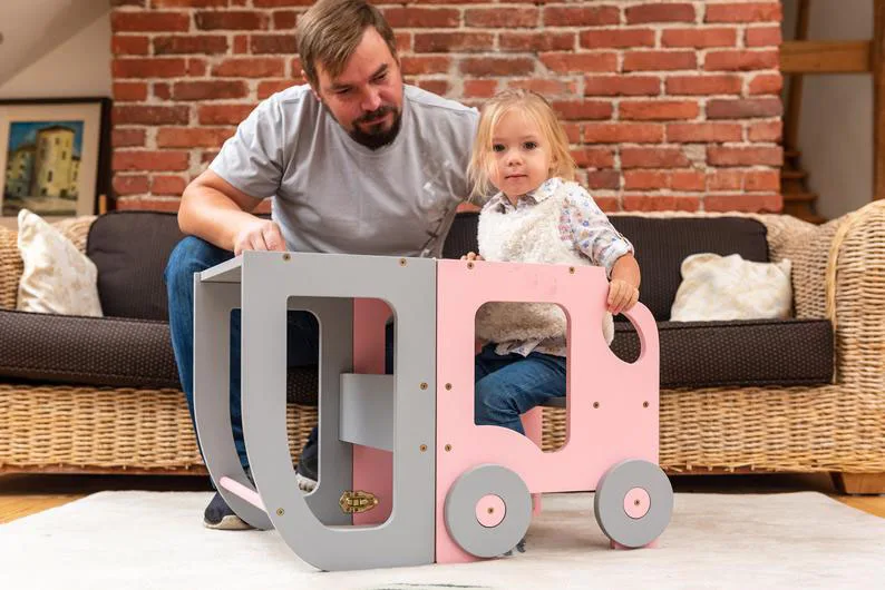 
kitchen helper stool for kids foldable montessori learning tower wood bamboo toddler tower step stool baby nursery furniture 