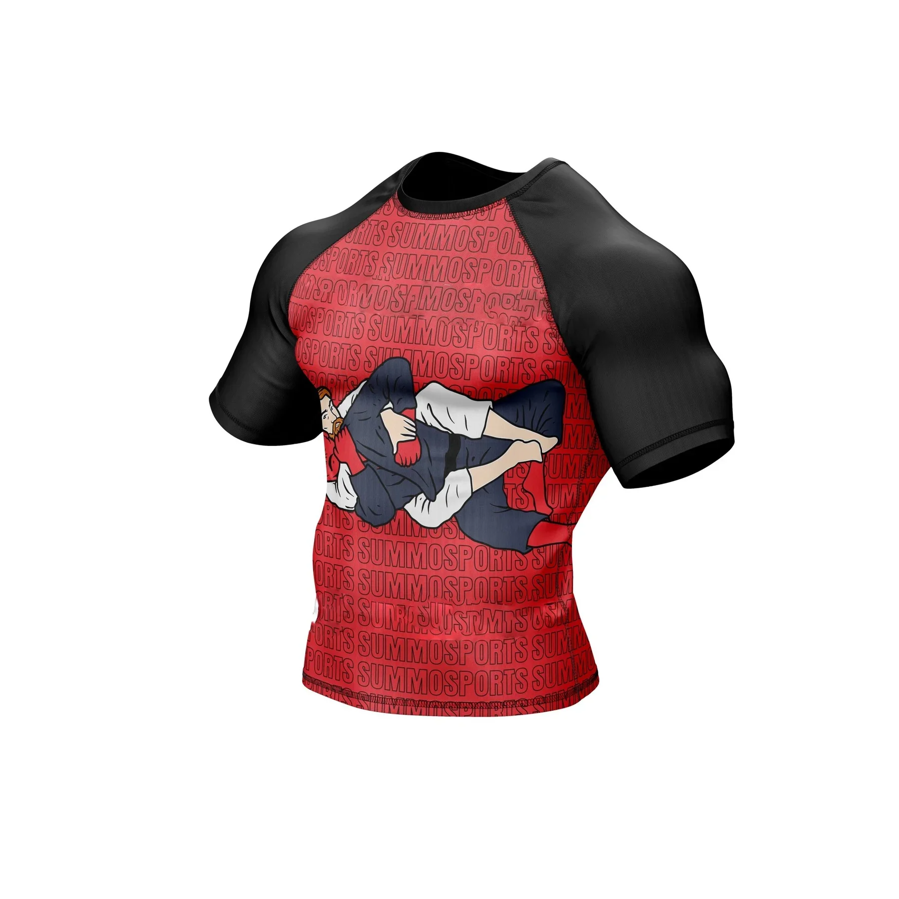 Samurai Male Rash Guard Martial Arts Wear BJJ Guarded by Rash