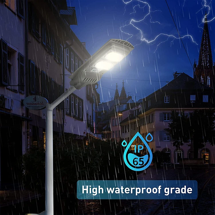 High Efficiency Waterproof Ip65 Outdoor All In One 90w 120w Integrated Led Solar Street Lamp