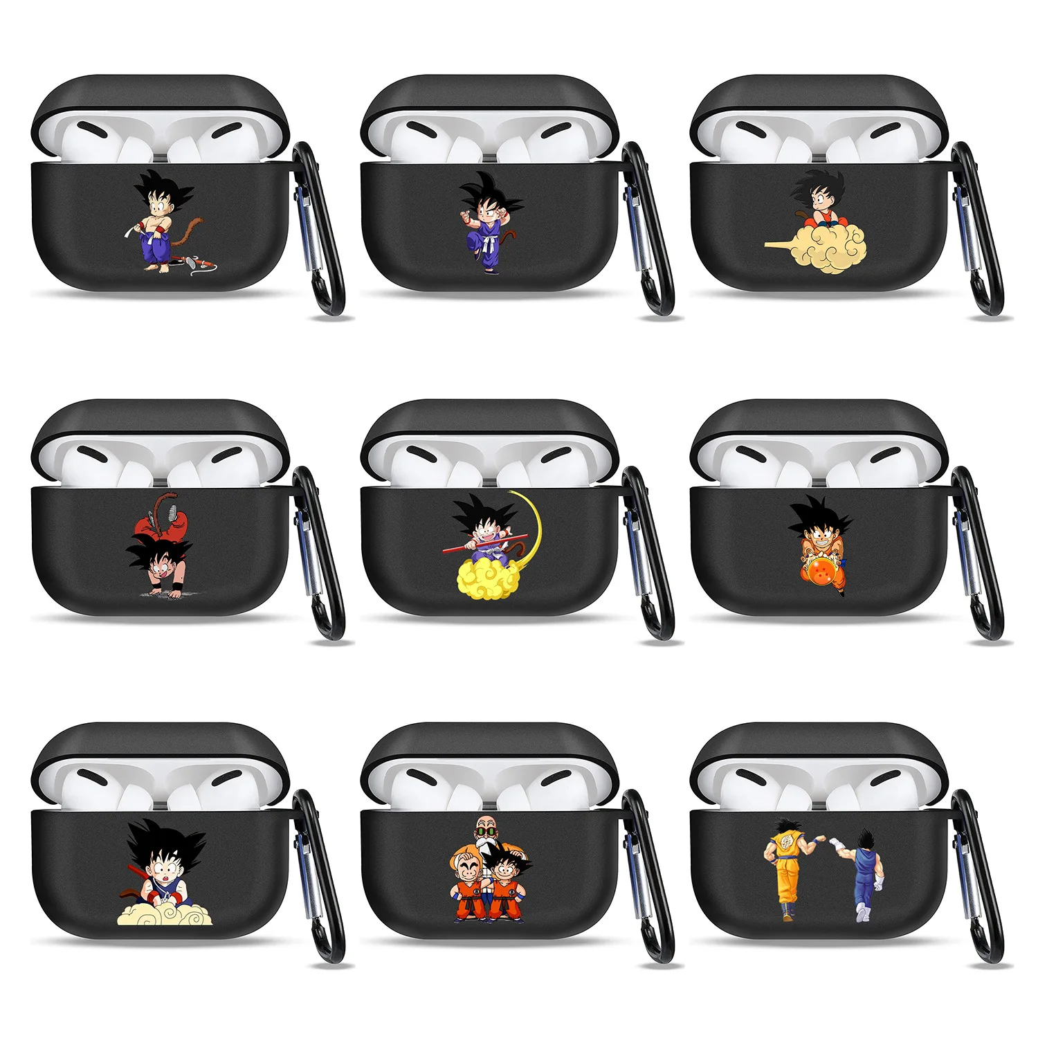 Hot Selling Cartoon Anime Dragon Ball Airpodes Pro 2 3 Shockproof Protective Cases Wireless Headphones TPU Waterproof Cover