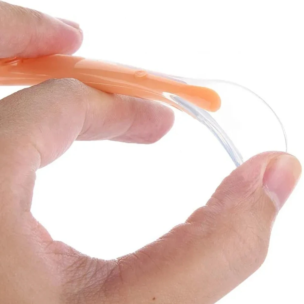 Wholesale High Quality Silicone Kids Spoon Baby Training Tableware Spoon Kids Feeding Soft Silicone Baby Spoon