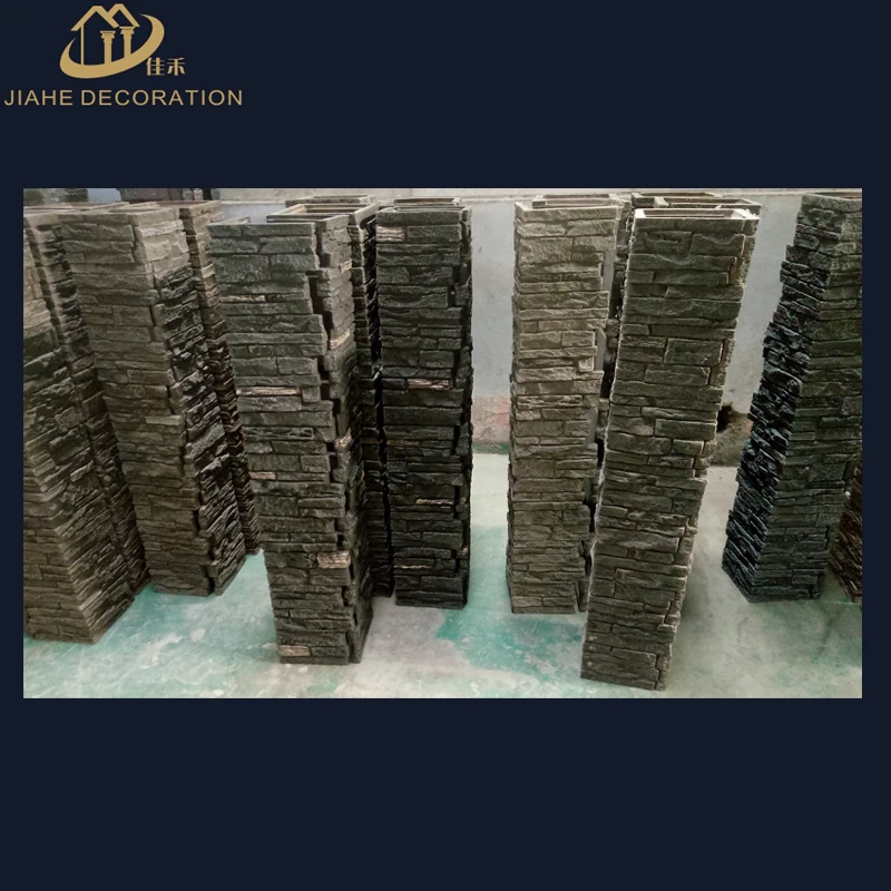 
exterior PU foam /polyurethane faux wall brick wall corner faux brick and stone decorative elements 