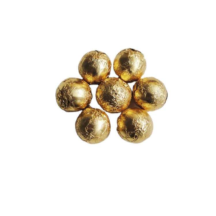 factory 8011 Soft food grade Colored aluminum foil paper in roll chocolate wrapping paper supplier